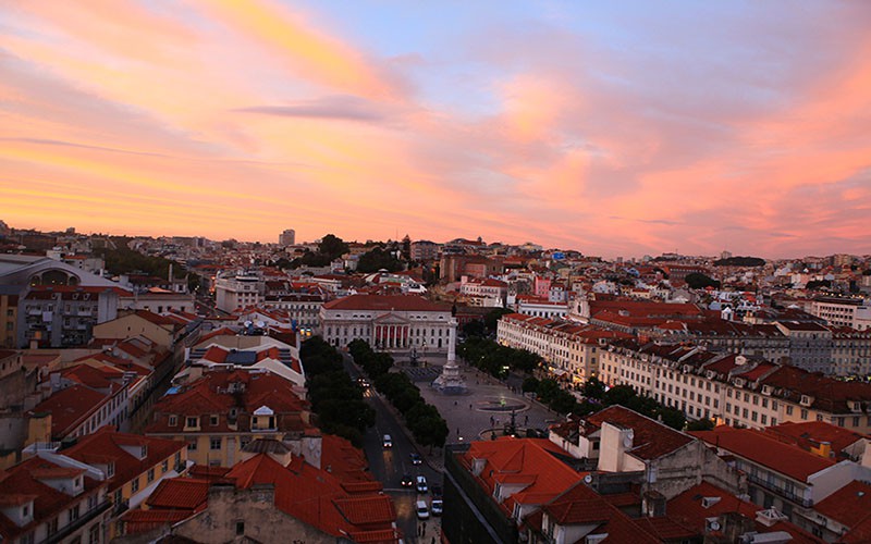 Portekiz-Lizbon-Elevator-de-Santa-Justa-Manzara