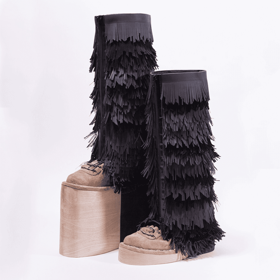 Ma Footwear London College Of Fashion Ual Fringed Boots