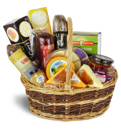 Premium Gourmet Meat & Cheese Basket