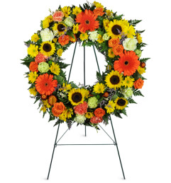 Heavenly Dawn Sunflower Wreath™