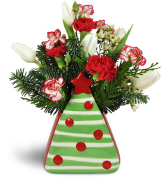 Oh Christmas Tree Carnation Vase™