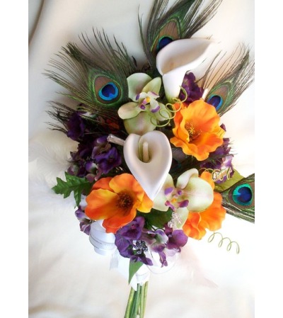 Peacock feather Bouquet