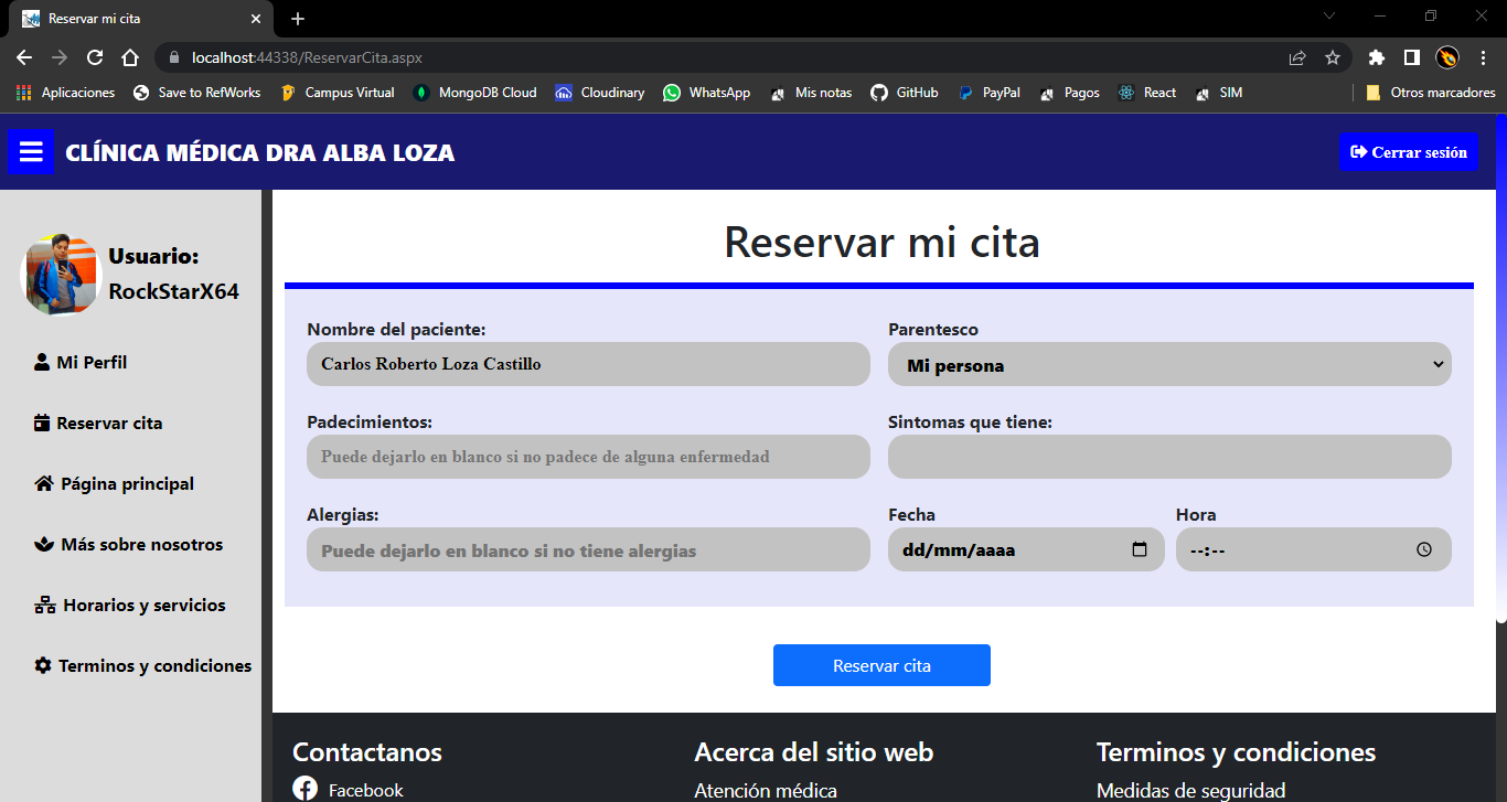 clinica - webforms