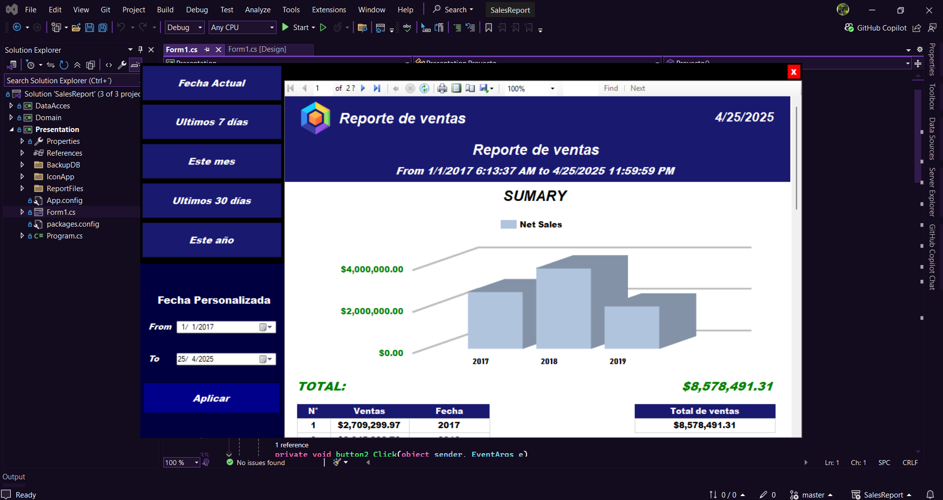 reporte de ventas
