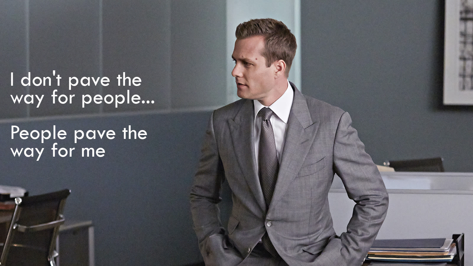 SUITS USA_Harvey Specter_Mike Ross_Jessica Pearson_Rachel Zane_Louis Litt_You just got litt up