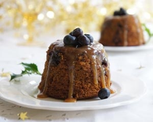 Christmas berry puddings | Good Food Channel