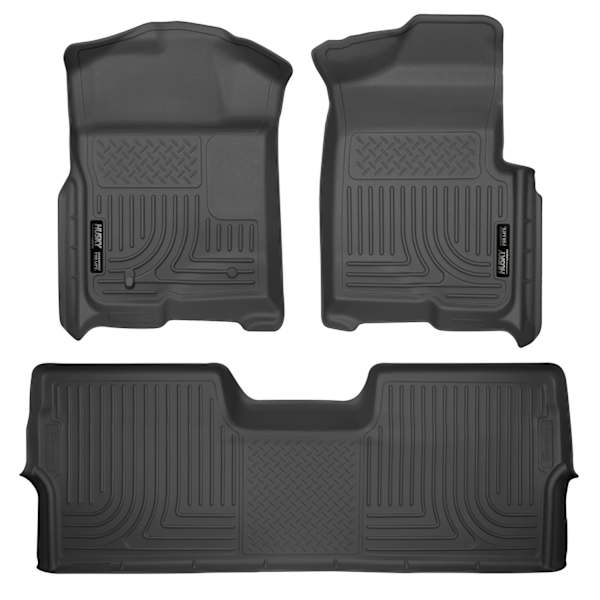 Husky Liners® 98331 Black Floor Mats, Front And Second Row