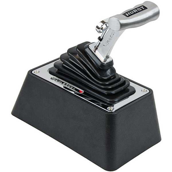 Hurst® 3838530 VMatic 3 Series Shifter Brushed Handle and Chrome Stick/Plate, Steel, Aluminum