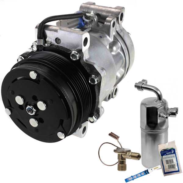 Replacement A/C Compressor Set of 2 With Clutch, 6Groove Pulley KIT1