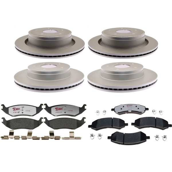 Raybestos® KIT12105131142 Element3 EHT Series Front And Rear Brake