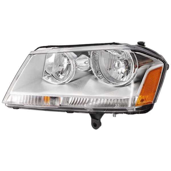 Replacement 2013 Dodge Avenger Driver Side Headlight, With bulb(s