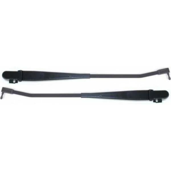 Replacement® Wiper Arm Front, Driver and Passenger Side, Black, Steel