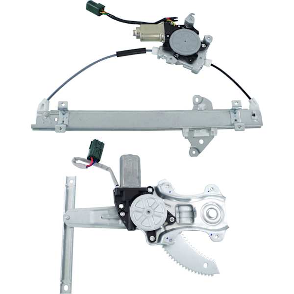 Replacement® Front and Rear, Driver Side Power Window Regulator, With