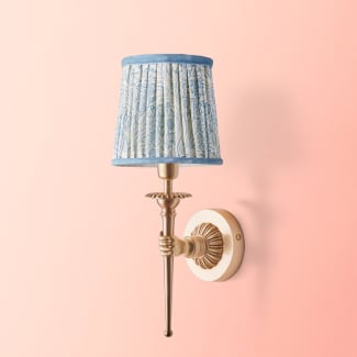 Brighton wall fixture in antiqued brass