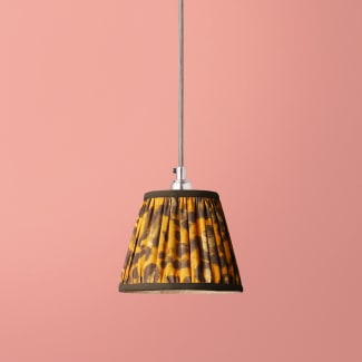 7 inch pendant lamp shade in classic Leopard Love by Matthew Williamson