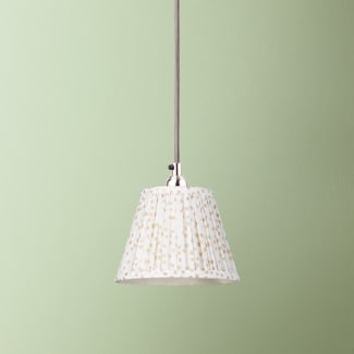 7 inch pendant lamp shade in gold dotty