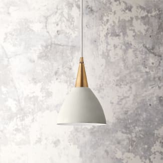 Giorgio pendant shade in stone with stone interior