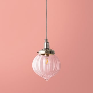 Smaller Aquila pendant shade in clear glass