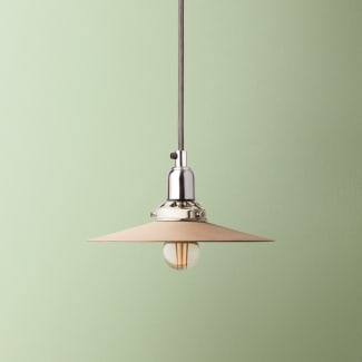 Cecilia ceramic pendant shade in natural teracotta