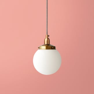 Smaller Espere pendant shade in opaline glass