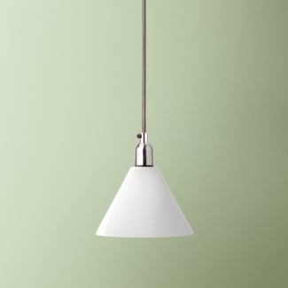 Hazelette pendant shade in opaline glass