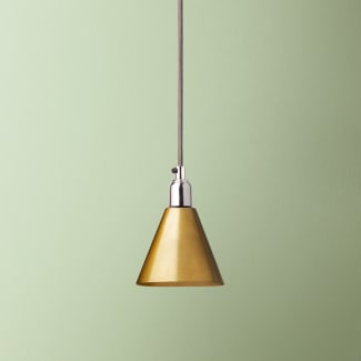 Stanlette pendant shade in antique brass