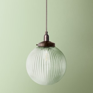 Larger Espere pendant shade in prismatic glass