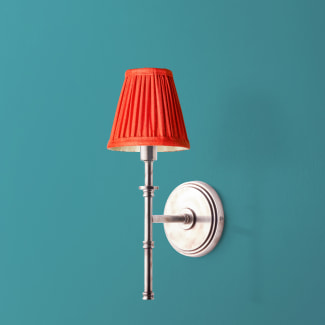 Larger Single chukka wall fixture in antiqued silver