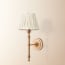 Wrappling wall fixture in antiqued brass