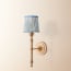 Wrappling wall fixture in antiqued brass