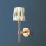 Tremmers wall fixture in antiqued brass