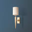 Trafalgar wall fixture in antiqued brass