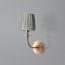Pringle wall fixture in antiqued brass