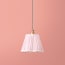 7 inch scalloped pendant lamp shade in marshmallow linen