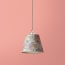 7 inch pendant lamp shade in golden piave hand made marbled paper
