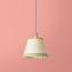 7 inch pendant lamp shade in verdant stitches hand painted card