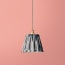 7 inch pendant lamp shade in black and white Ikat by Matthew Williamson