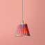 7 inch pendant lamp shade in pink Ikat by Matthew Williamson