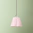 7 inch scalloped pendant lamp shade in marshmallow linen