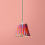 7 inch pendant lamp shade in pink Ikat by Matthew Williamson