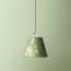 7 inch pendant lamp shade in foglia hand made marble paper