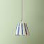 7 inch pendant lamp shade in ocean tapers hand painted card