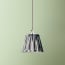 7 inch pendant lamp shade in black and white Ikat by Matthew Williamson