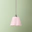 7 inch scalloped pendant lamp shade in marshmallow linen