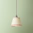 7 inch pendant lamp shade in scarlet tracks hand painted card
