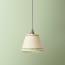 7 inch pendant lamp shade in verdant tracks hand painted card