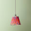 7 inch pendant lamp shade in pink Ikat by Matthew Williamson