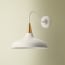 Cone wall fixture in stone
