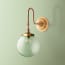 shanty wall fixture in antiqued brass