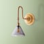 shanty wall fixture in antiqued brass